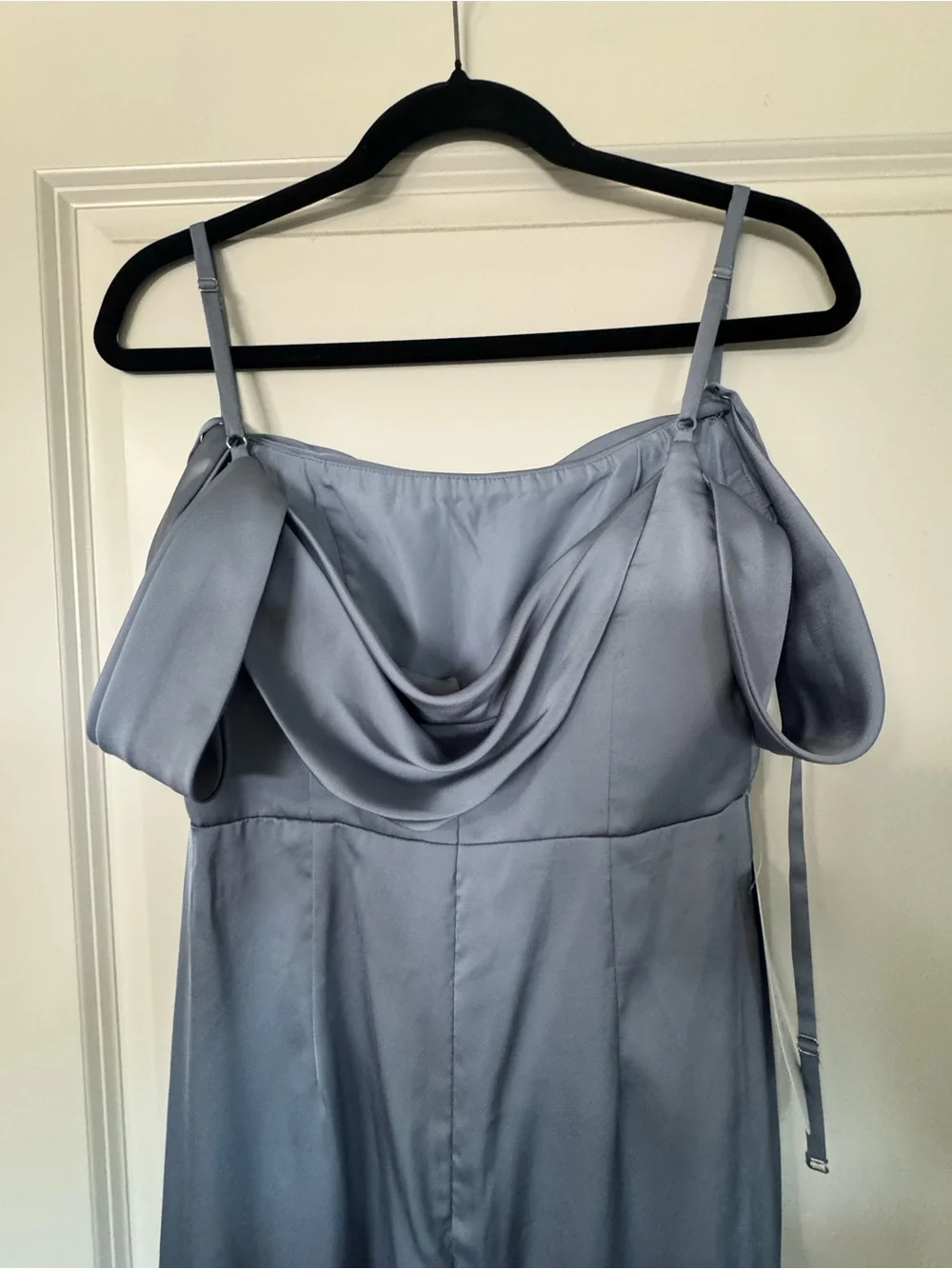 Azazie Callan Bridesmaid Dress size A6 dusty blue NEW! - Picture 6 of 10